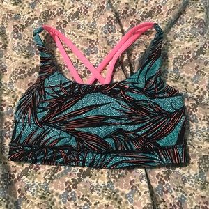 Lululemon Sports Bra Tropical Print 🌴
